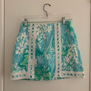 Lilly Pulitzer Wave Rider Printed Skirt
